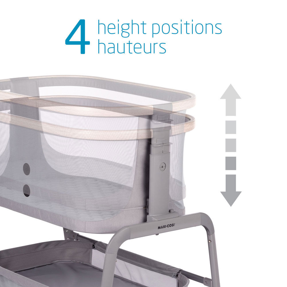 Maxi-Cosi Iora Bedside Bassinet - Cascade Grey