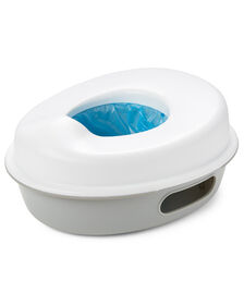 Toilet Training Potty (Brush Included) with Spilling Guard Real Feel Potty