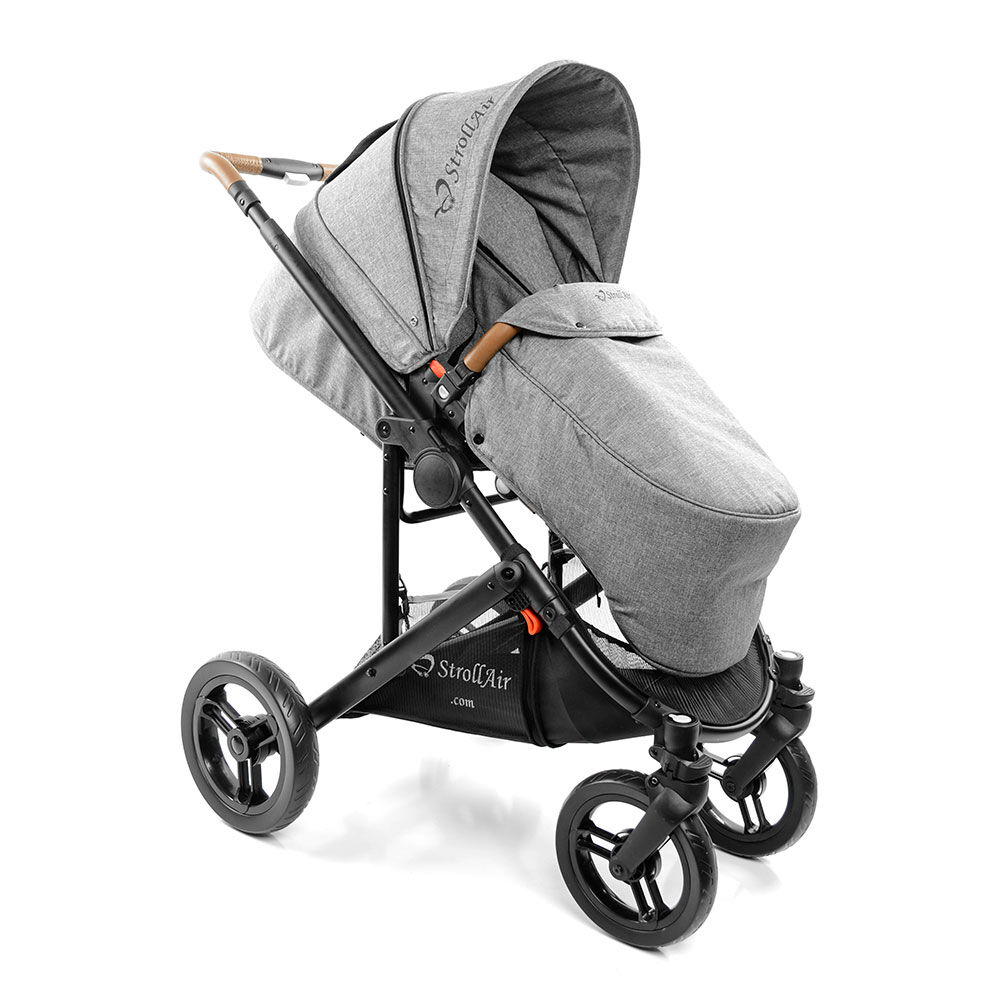 strollair solo single stroller that converts to double tandem