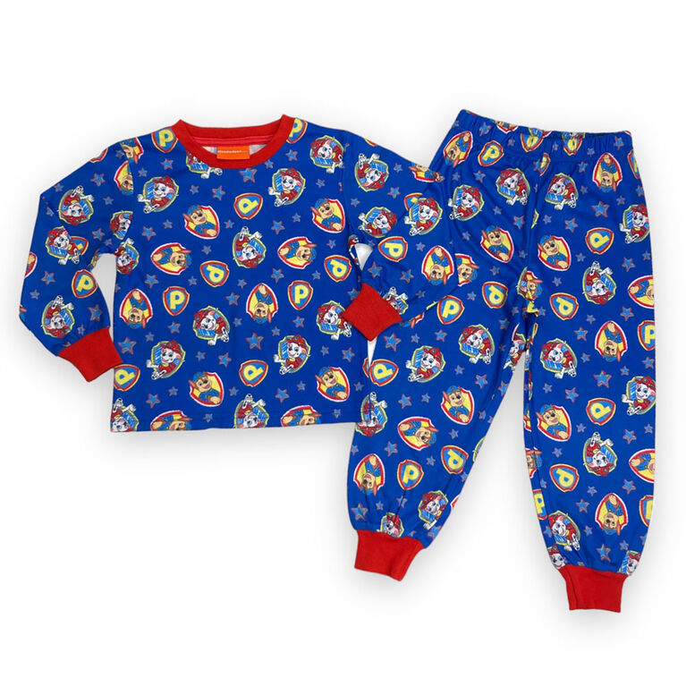 Ensemble pyjama 2 pièces Paw Patrol haut et pantalon à manches longues - bleu - 3T