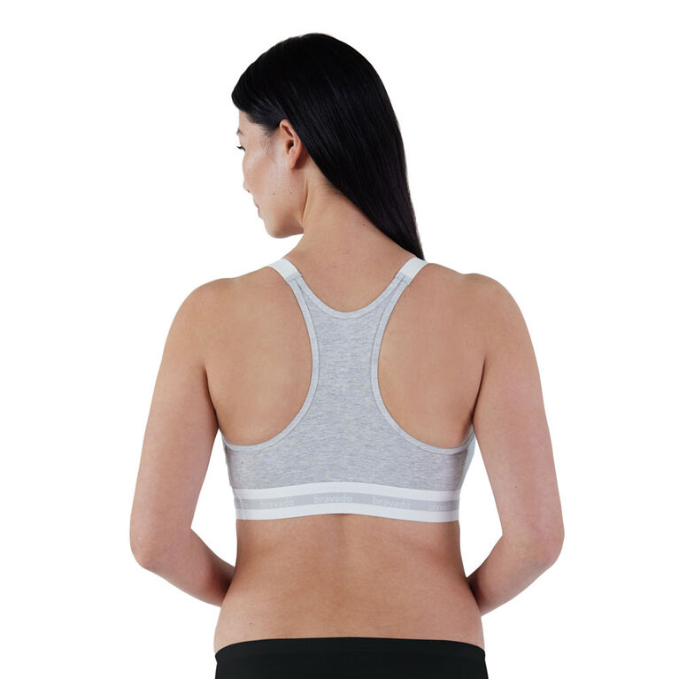 Buy FEMULA MARY Cotton Lycra Grey Sports Vest Bra for Girls
