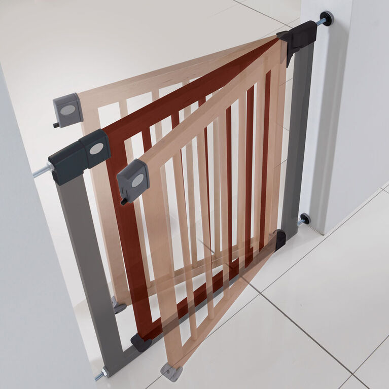 Barrière de sécurité en bois polyvalente pour bébé extensible 28,3 '' 48 ''  72-122 cm Barrières d'escalier en bois sécurisées pour bébé -  Canada