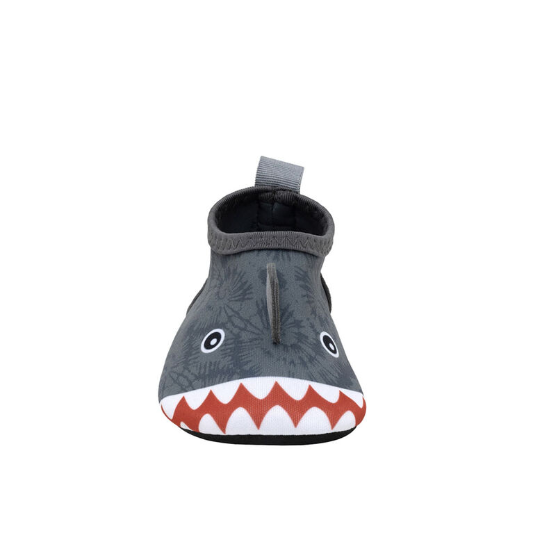 Robeez - Aqua Shoes - Shibori Shark - Grey - 6 (18-24M)