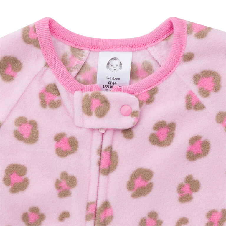 Gerber Childrenswear - 1-Pack Couverture Sleeper - Léopard - Rose 12 mois