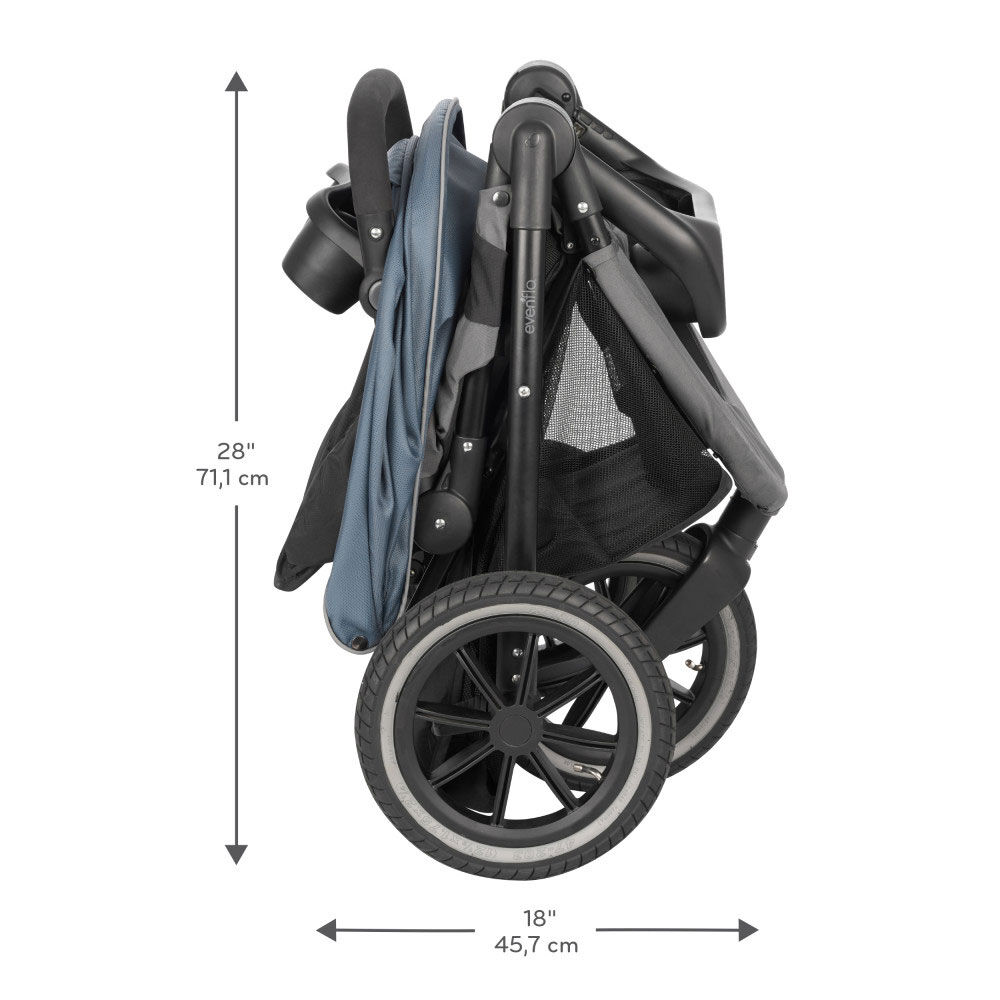 evenflo folio3 stroll and jog travel system with litemax 35 infant car seat