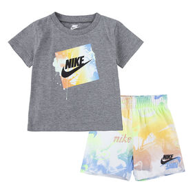 Nike  T-shirt and Short Set - Rainbow
