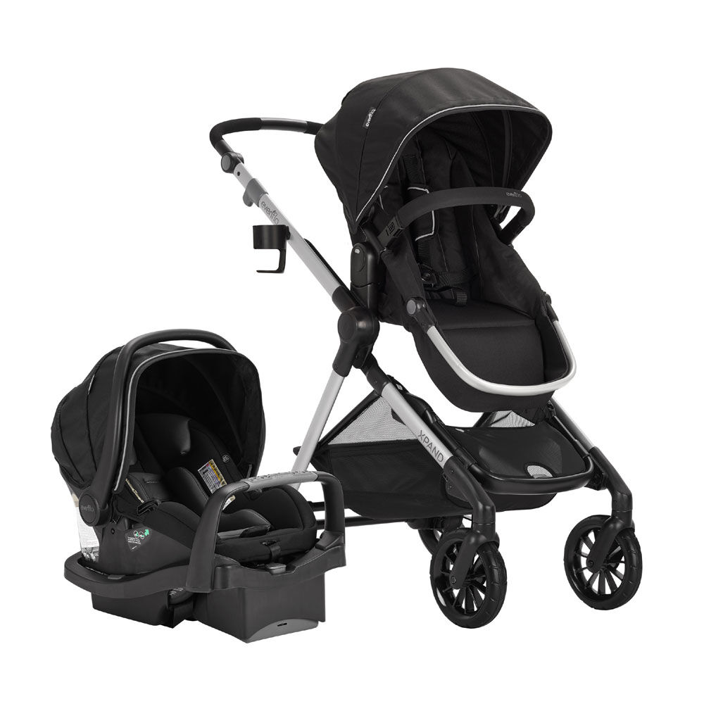 evenflo pivot modular travel system with safemax infant car seat