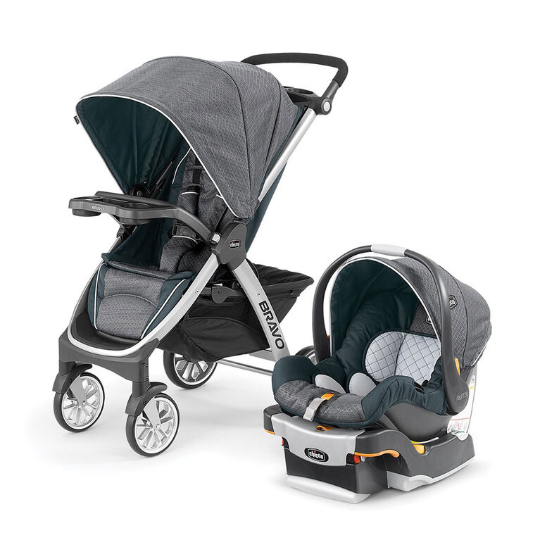 Chicco Bravo Trio System with KeyFit 30 Infant Car Seat - Poetic ...
