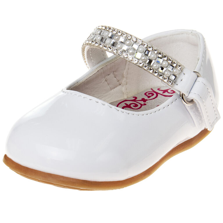 Infant White Patent Dress Shoe Size 3