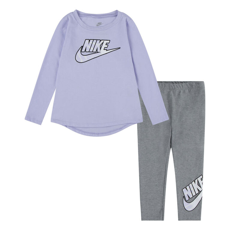 Nike Set -Light Grey Heather - Size 2T