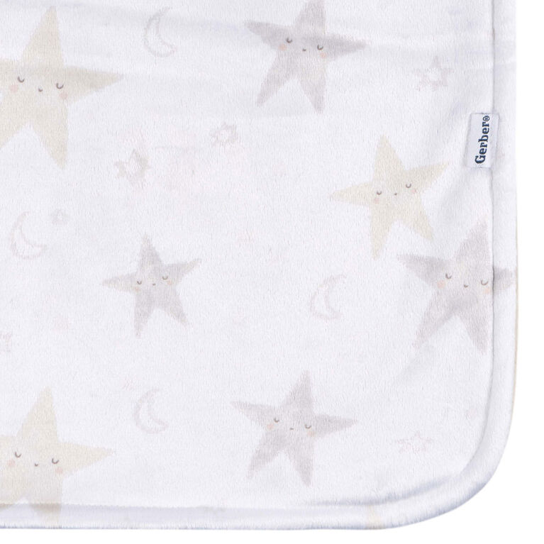 Gerber Childrenswear - 2ply Plush Blanket - Celestial - Stars