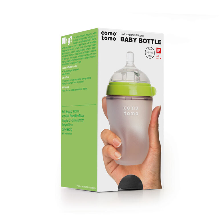 Comotomo Natural Flow Bottle Green 250Ml