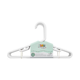 White Plastic Infant Hangers 10 Pack