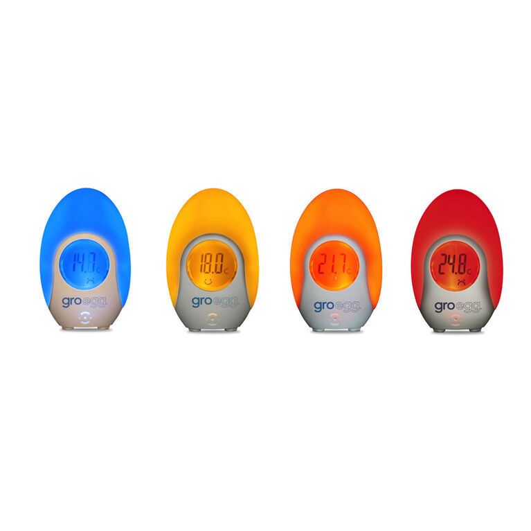 Groegg 2 Colour Changing Room Thermometer And Nightlight