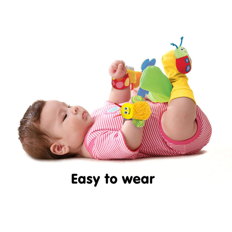Lamaze Gardenbug - Baby Foot Finder Socks & Wrist Rattle Set