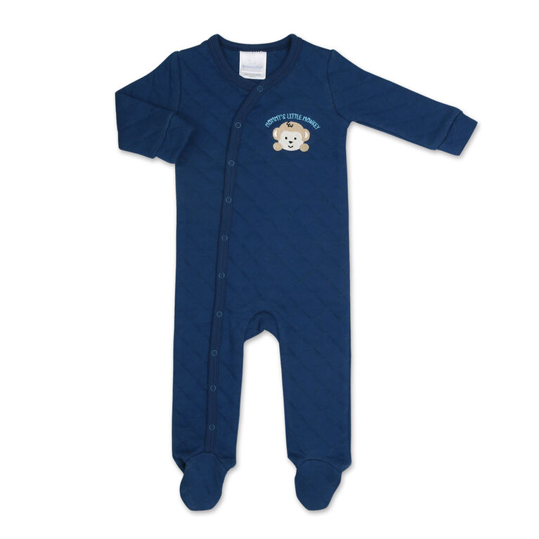 Koala Baby Navy Monkey Quilted Sleeper-Size 6-9 Months | Toys R Us Canada