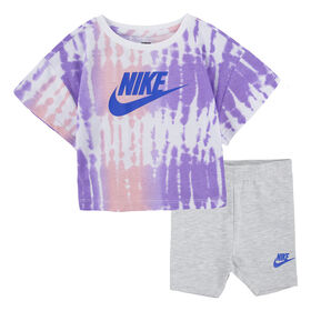 Nike T-shirt and Short Set - Grey