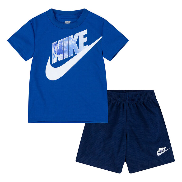 Ensemble T-shirt et Shorts Nike - Bleu Marin 