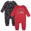 Gerber Childrenswear - Lot de 2 Barboteuses - Wish - Rouge 12 mois