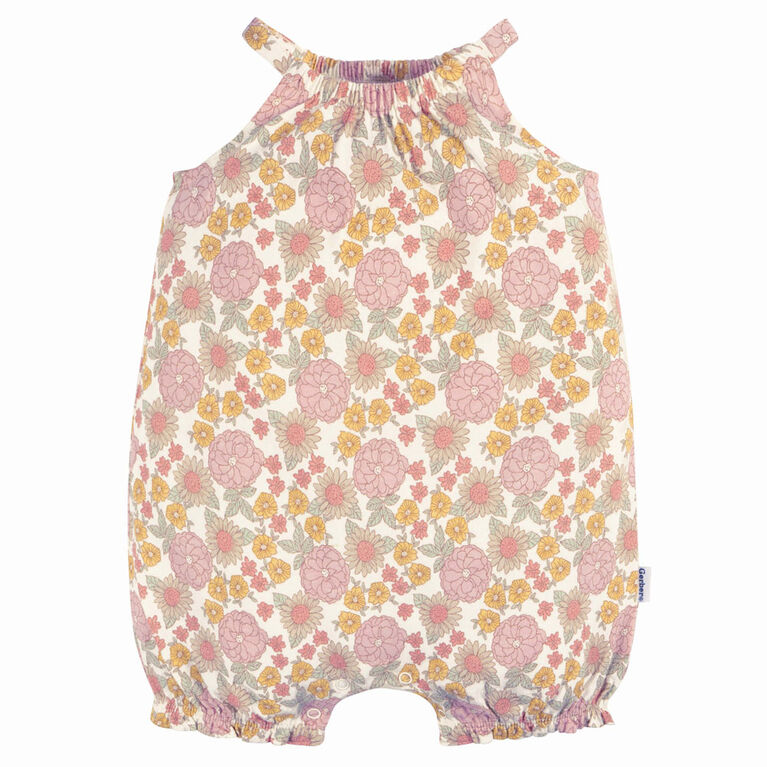 Gerber Childrenswear - 2-Pack Romper - Retro Floral - 0-3M