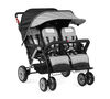 Foundations Quad Sport 4-Seat Multi-Child Stroller, Gray