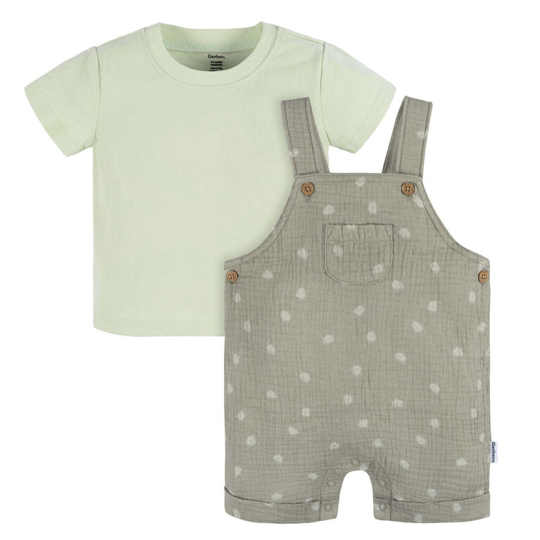 Gerber Childrenswear - 2-Piece Infant Set - Neutral - Palm - 0-3M
