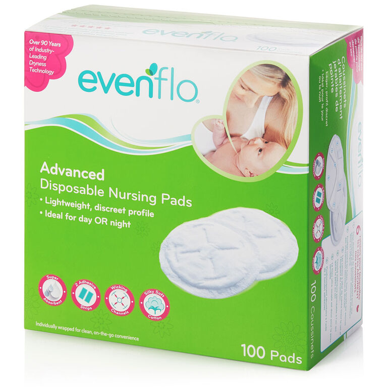  Lansinoh Stay Dry Disposable Nursing Pads, 100 Count : Baby