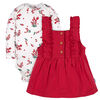 Gerber Childrenswear - Ensembles 2 pièces pull + body - Fille - Holly Berries 3-6 mois