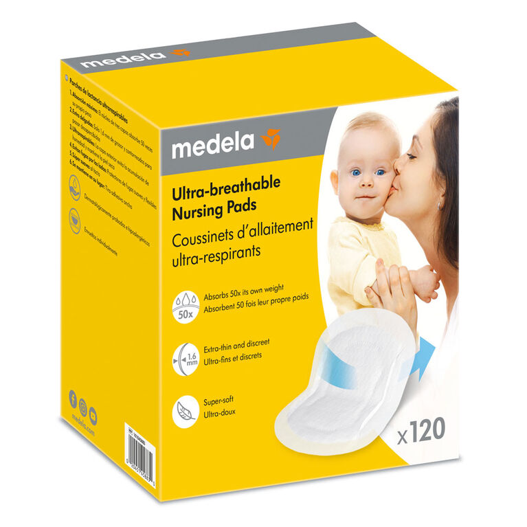 Medela Safe & Dry Ultra Thin Disposable Nursing Pads, 120 count