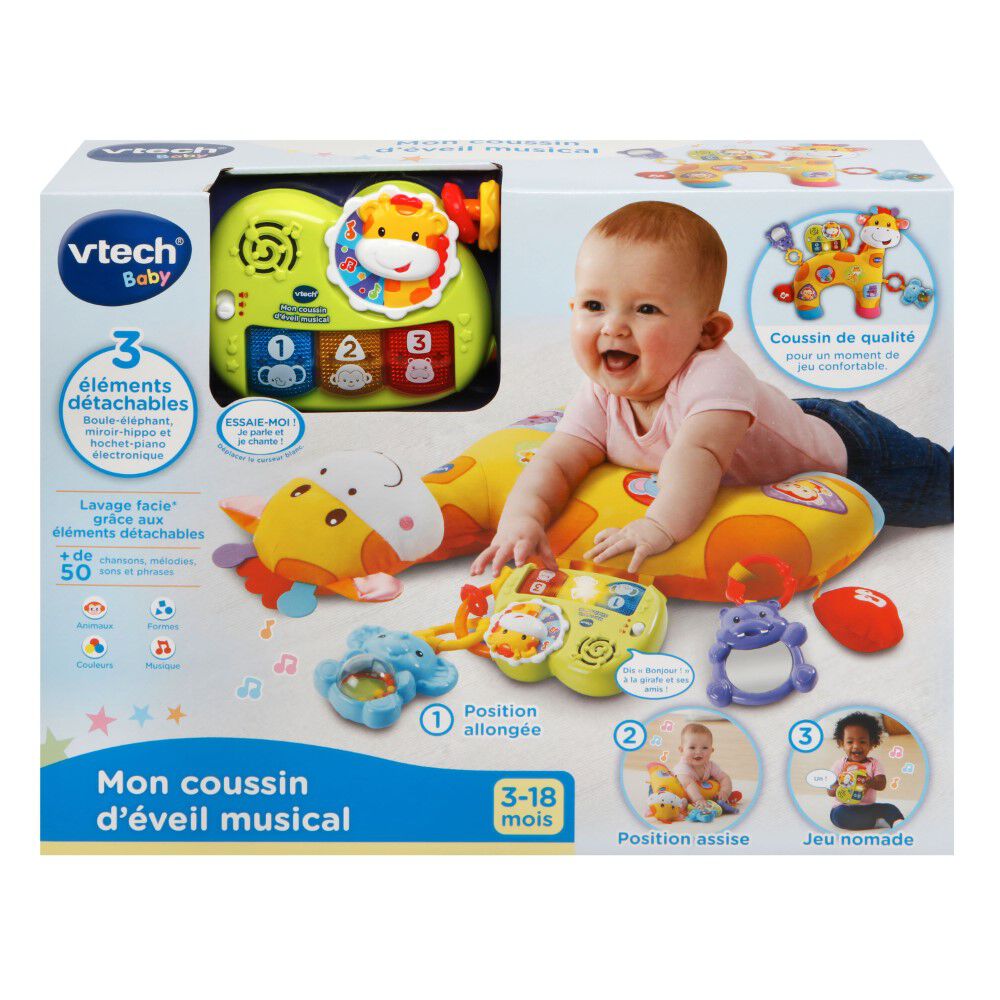 vtech baby tummy time discovery pillow