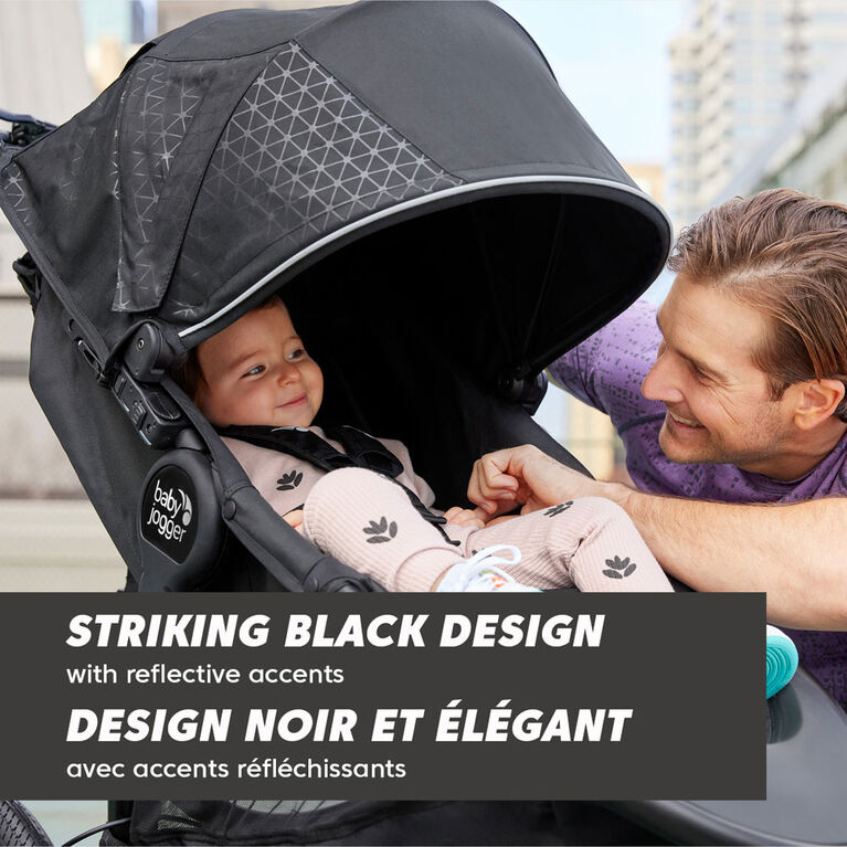 Baby Jogger Summit X3 Jogging Stroller, Midnight Black