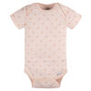 Gerber Childrenswear - 3-Pack Baby Light Pink Short Sleeve Onesies Bodysuit - 12M