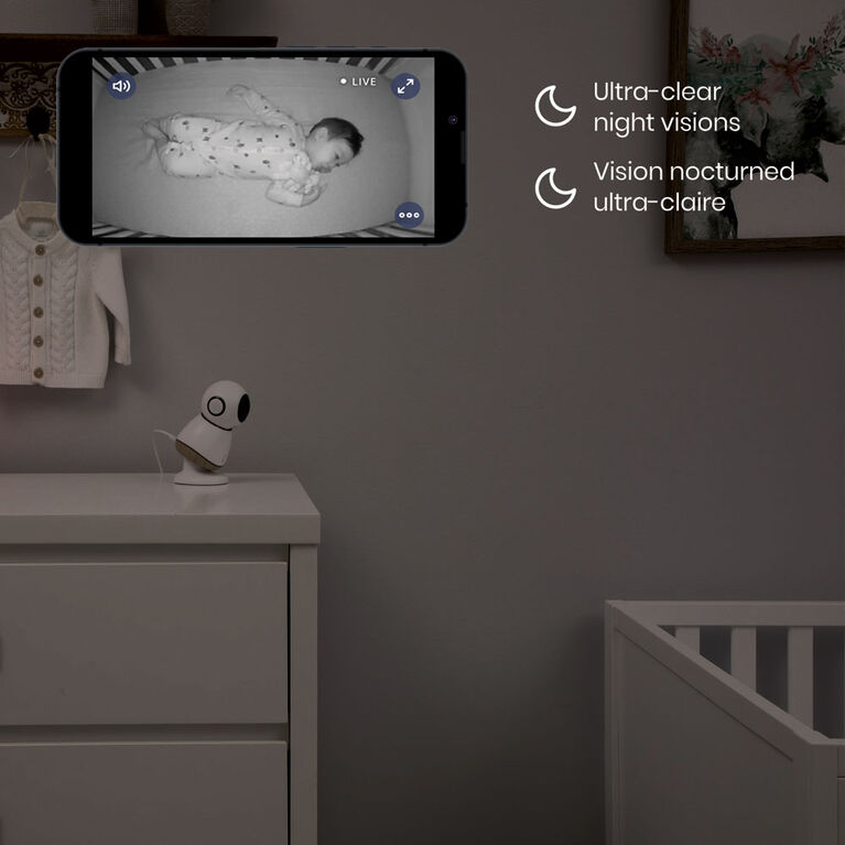 Maxi-Cosi See Pro 360° Babyphone et unité parentale avec technologie CryAssist