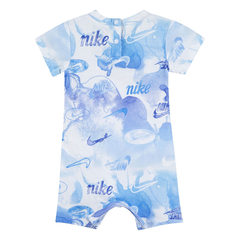 Nike  Romper - White/Blue - Size 3 Months