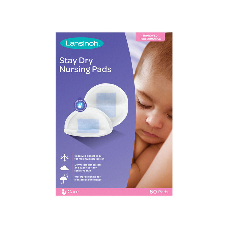 Lansinoh Stay Dry Disposable Nursing Pads, 100 Count and HPA