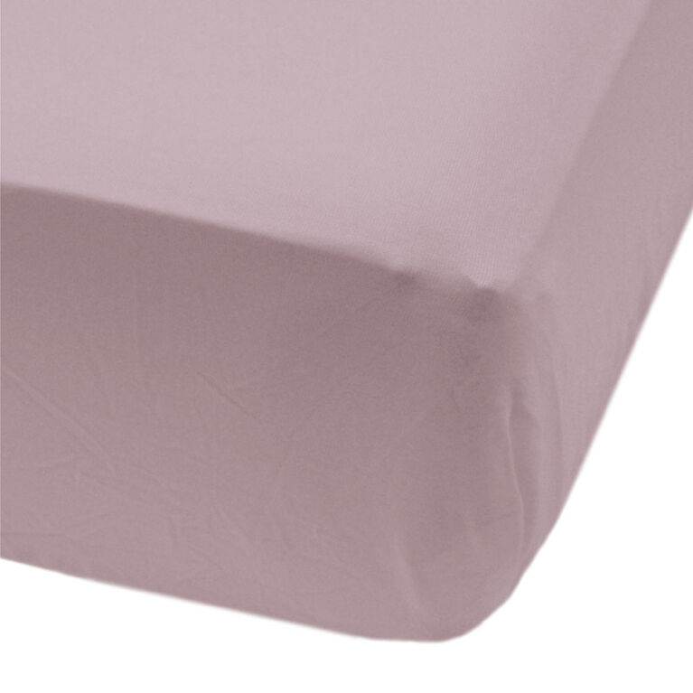 Perlimpinpin-Cotton fitted sheet-Plum