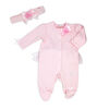 Rock a Bye Baby  Pink Sleep Suit Set 3-6M