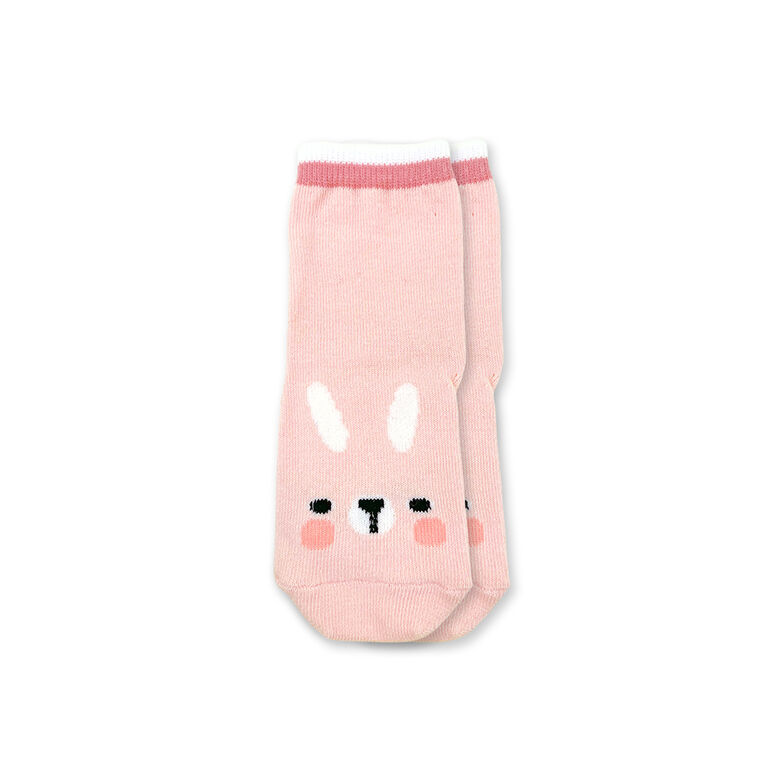 Chloe + Ethan - Baby Socks, Apricot Bunny, 0-6M