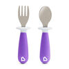 Munchkin Raise Toddler Fork and Spoon Set - One per purchase,  Colour may vary from image shown, item selected at random.