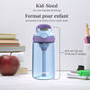 Contigo Aubrey Kids Leak-Proof Spill-Proof Water Bottle, Periwinkle & Amethyst, 14 oz