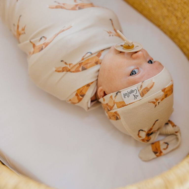 Copper Pearl - Swift Top Knot Hat 0-4 Months