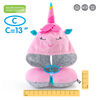 Benbat - Hooded Travel Head and Neck Support - Unicorn / Pink / 3+ Years Old