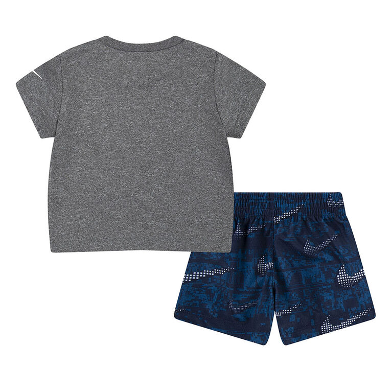 Ensemble T-shirt et Shorts Nike - Bleu - Taille 9 Mois