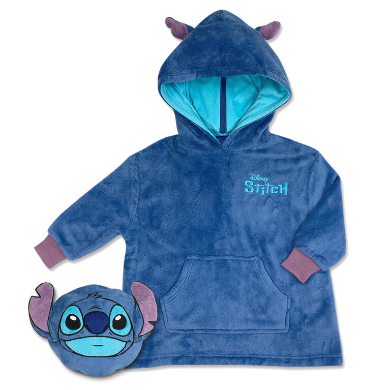 Disney Lilo & Stitch Convertible Pillow/Hooded Lounger - Size 4