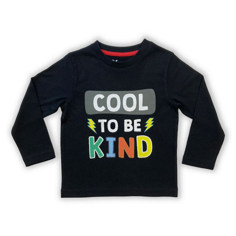 T-shirt à manches longues Cool To Be Kind - Noir