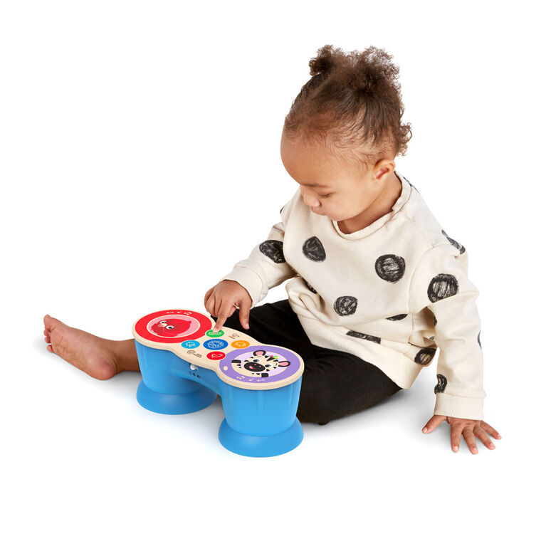 aternee Tambour à Main Pour Bébé Avec Lumière Et Son Funny Instruments Toys  Macaron Color Couleur macaron