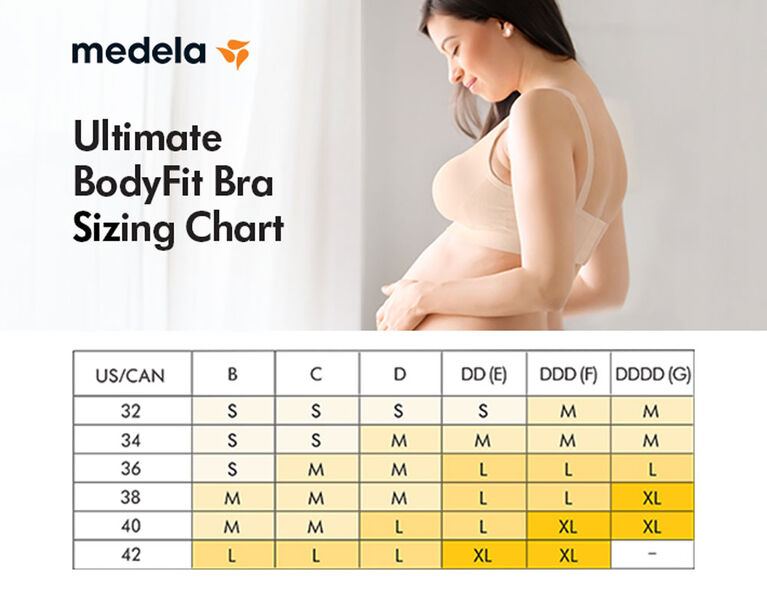 Medela Ultimate Bodyfit Bra for Maternity/Breastfeeding, Chai