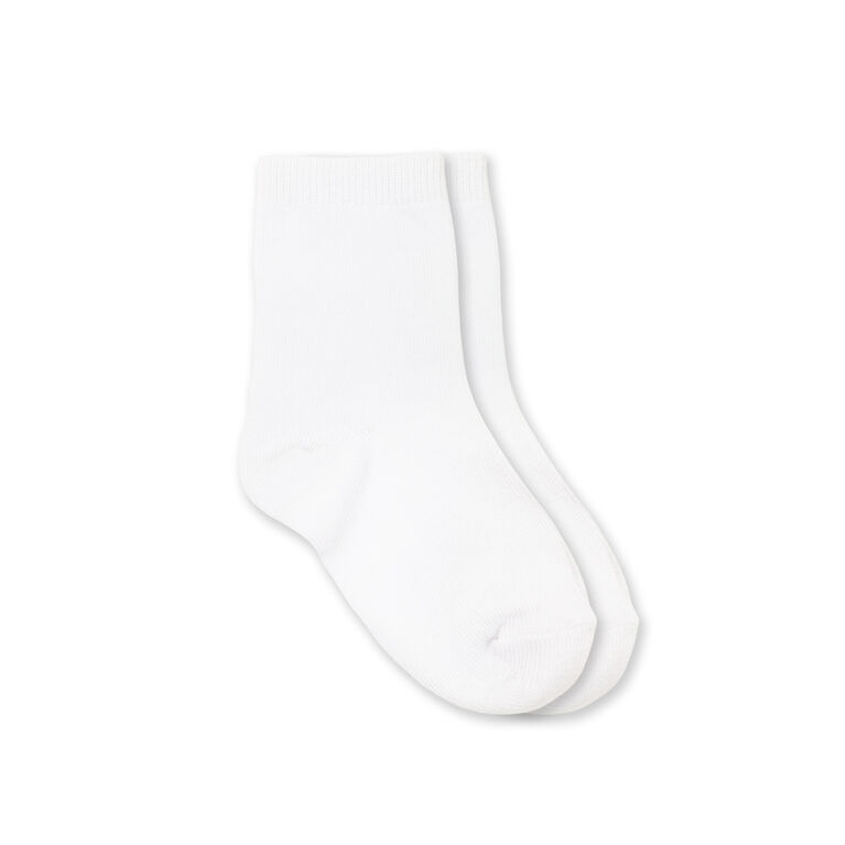 Chloe + Ethan - Toddler Socks, White, 4T-5T