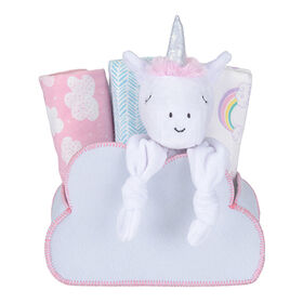 Welcome Baby Cloud Shaped 5 PC Gift Set