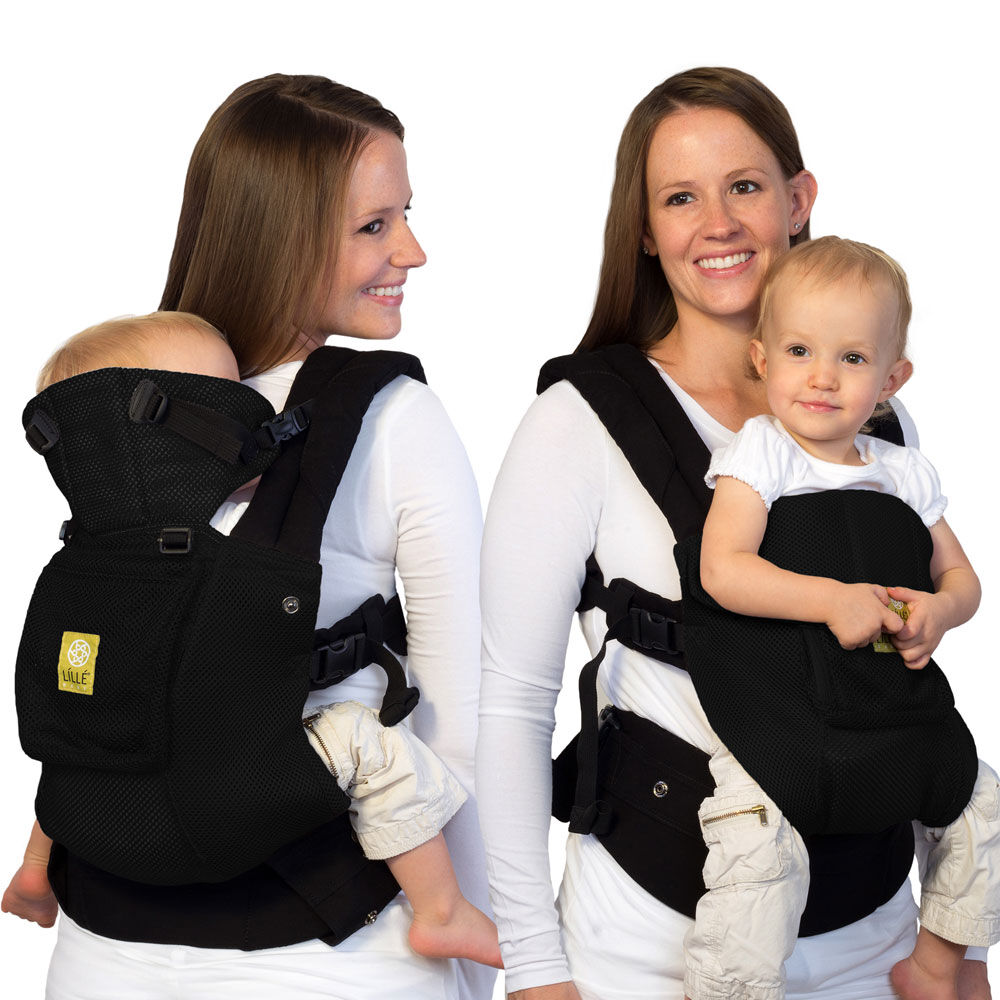 black baby carrier